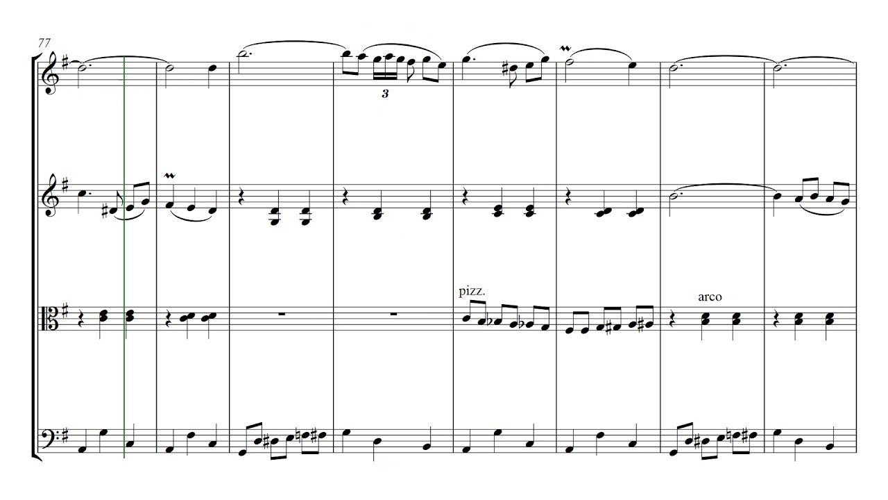 Sibelius Valse Triste | String Quartet Sheet Music