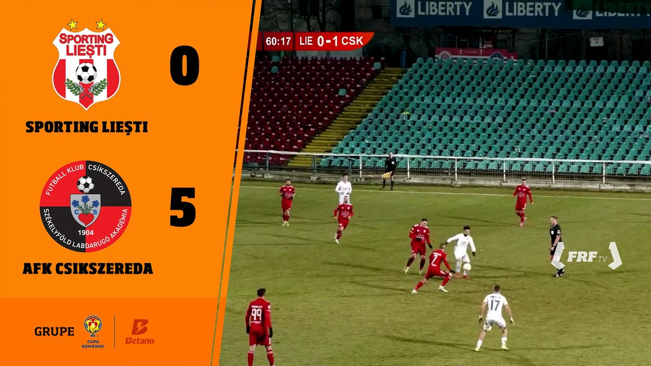 Cupa României Betano, grupe: Sporting Liești - AFK Csikszereda 0-5, 11.02.2025