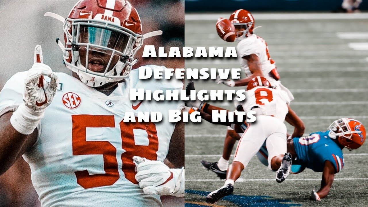 Alabama Defensive Highlights And Big Hits 2020-21