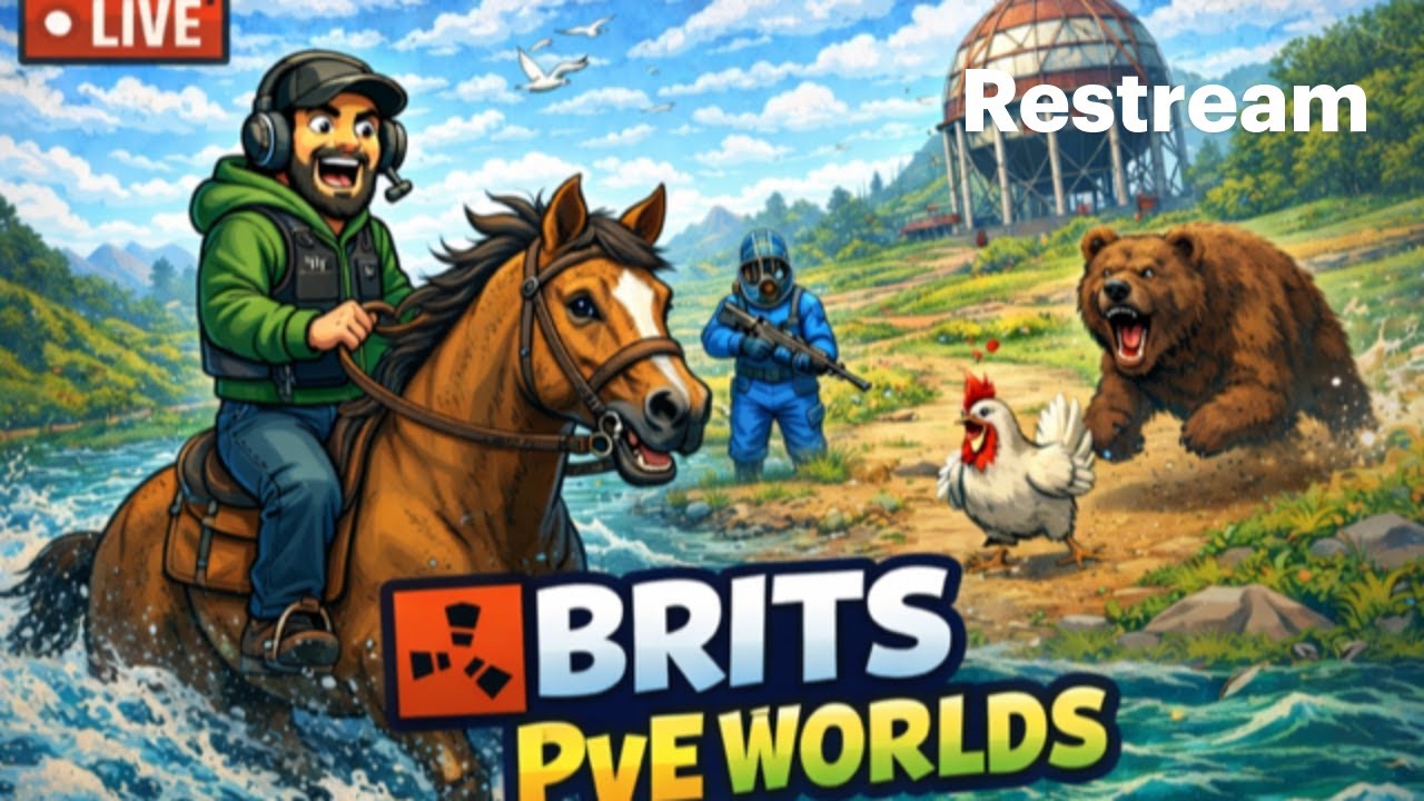 Rust PC Exploring Brit’s PvE World 🌊 | NEW Naval Update, Boat Base Builds & Quests Pt 3
