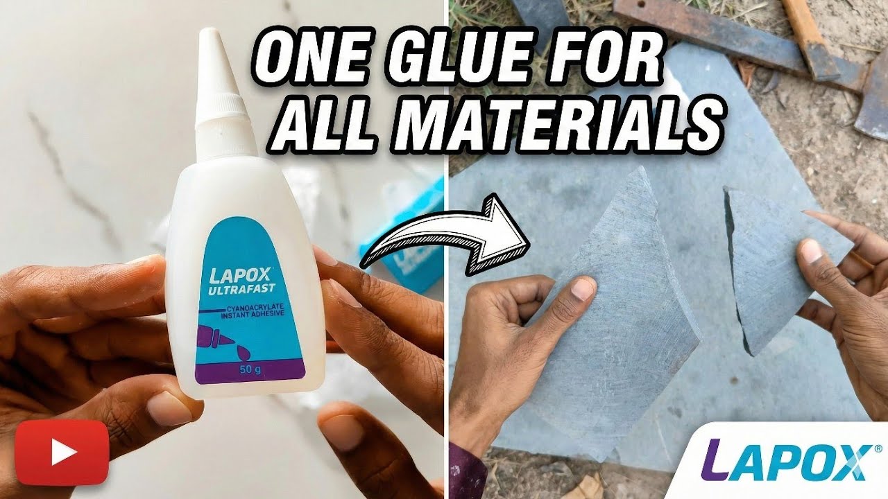 Lapox Ultrafast: The Only Instant Adhesive You Need (PVC, Stone, Wood & More)