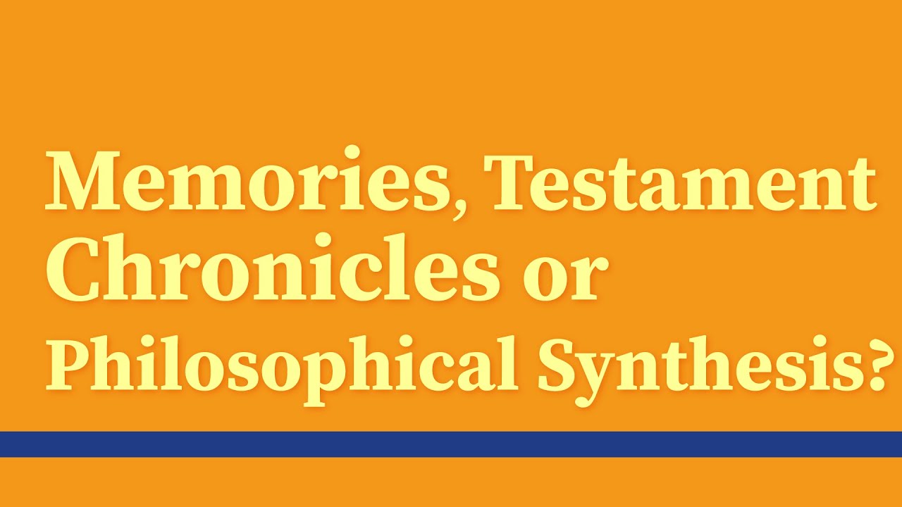 CAN THEY BE CONSIDERED MEMORIES, TESTAMENTS, CHRONICLES OR PHILOSOPHICAL SYNTHESIS? THE NOTEBOOKS