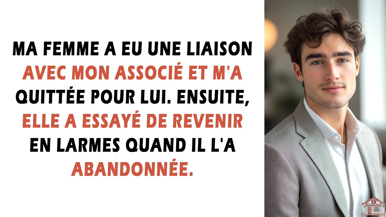 Ma femme a eu une liaison avec mon associé et m'a quittée pour lui. Ensuite, elle a essayé de...