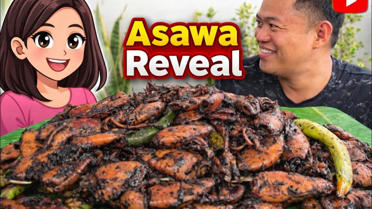 ADOBONG PUSIT | ASAWA REVEAL | MUKBANG PHILIPPINES