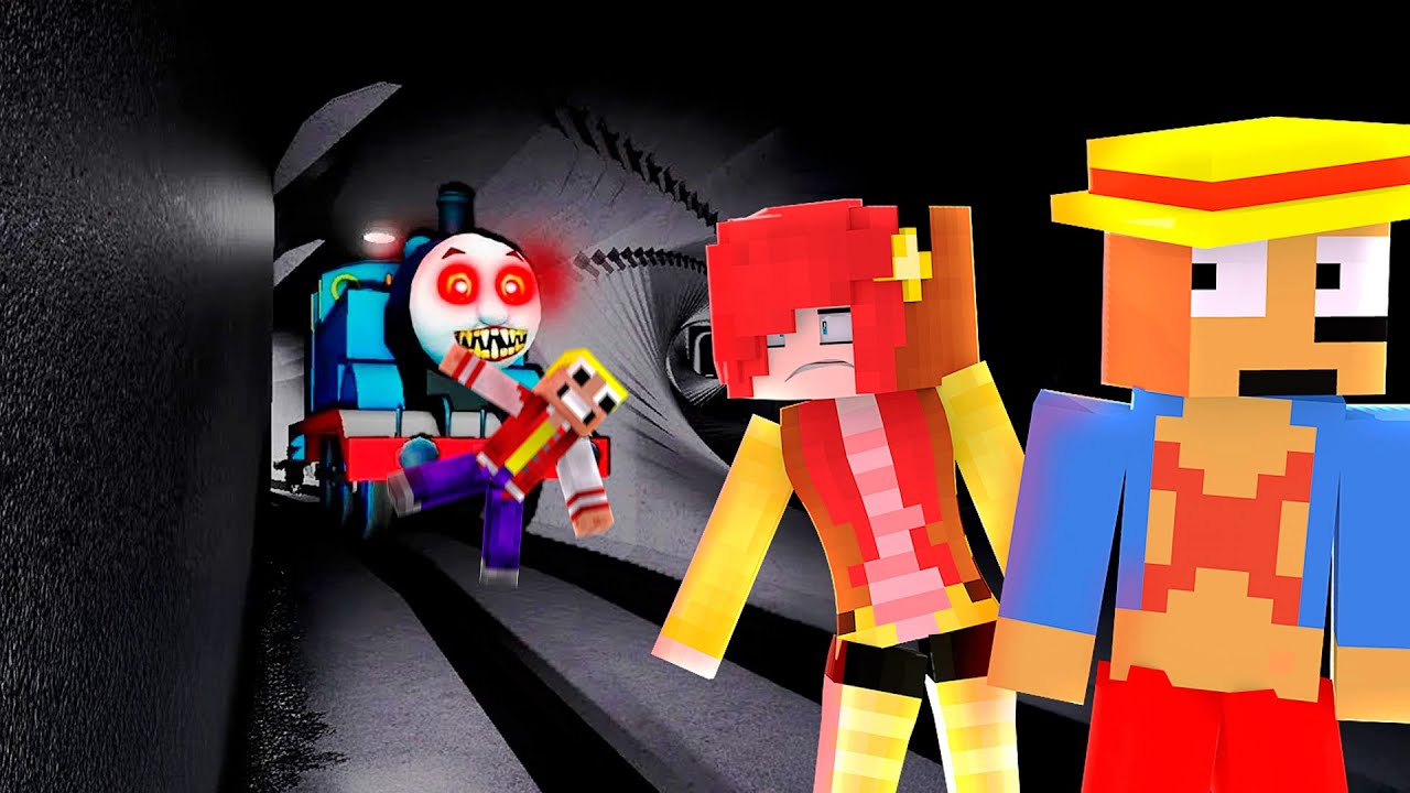 MIS AMIGOS ESCAPAN DEL TREN THOMAS.EXE EN MINECRAFT 😱