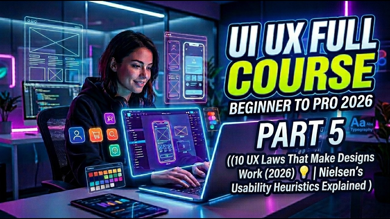 10 UX Laws That Make Designs Work (2026) 💡 | Nielsen’s Usability Heuristics Explained