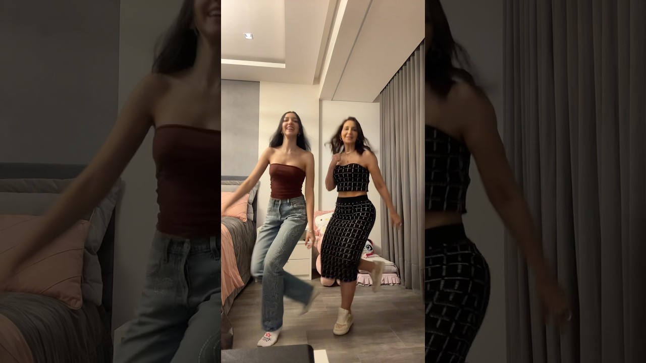 Dame um grrr dancinha com minha mãe  