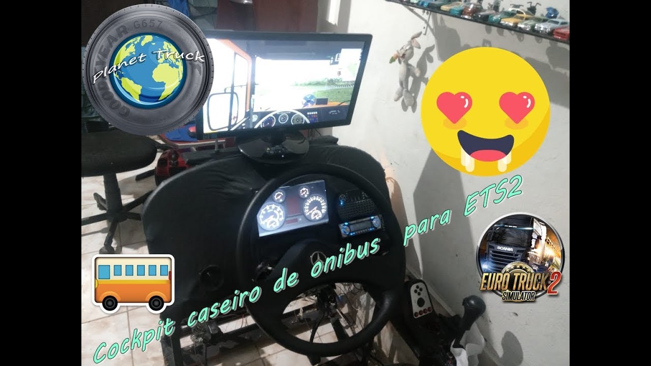 Cockpit caseiro de onibus  para ETS2