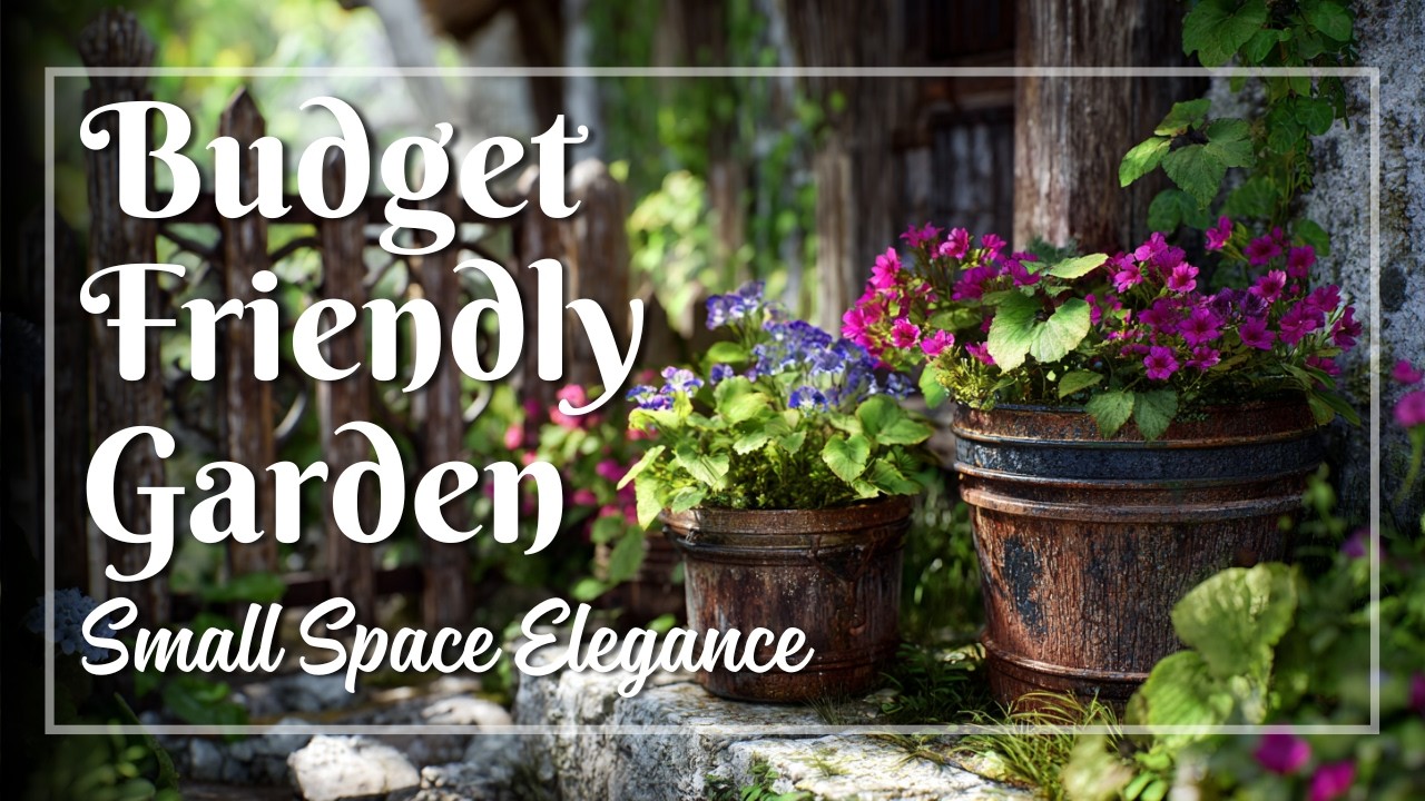 Rustic Garden Magic for Small Spaces 🌼 Create an Opulent Outdoor Escape on a Budget