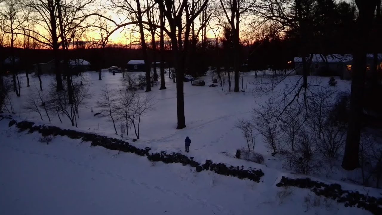 Winter drone shots