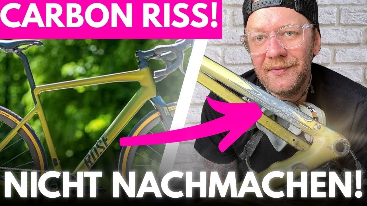 Geht das? Einen gebrochenen Carbon-Rahmen selbst reparieren!