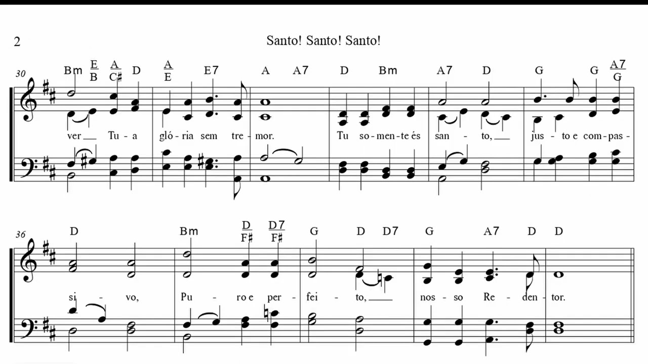 Santo! Santo! Santo! Kit de Ensaio  -  Baixo