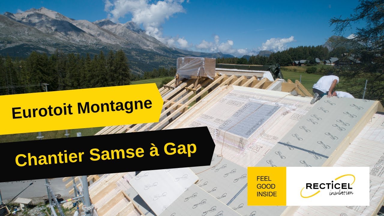 Isolation sarking Eurotoit Montagne - Recticel (Samse Gap)