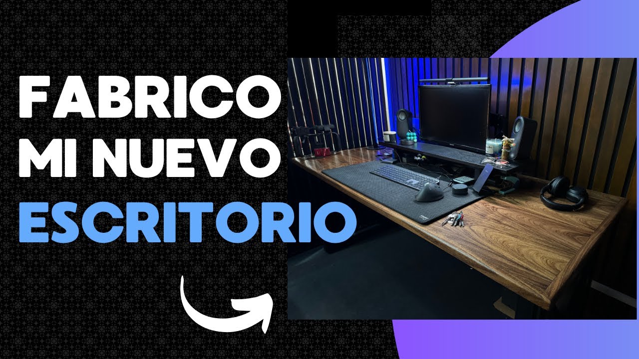 Escritorio ESTILO INDUSTRIAL (Triplay de Tzalam)