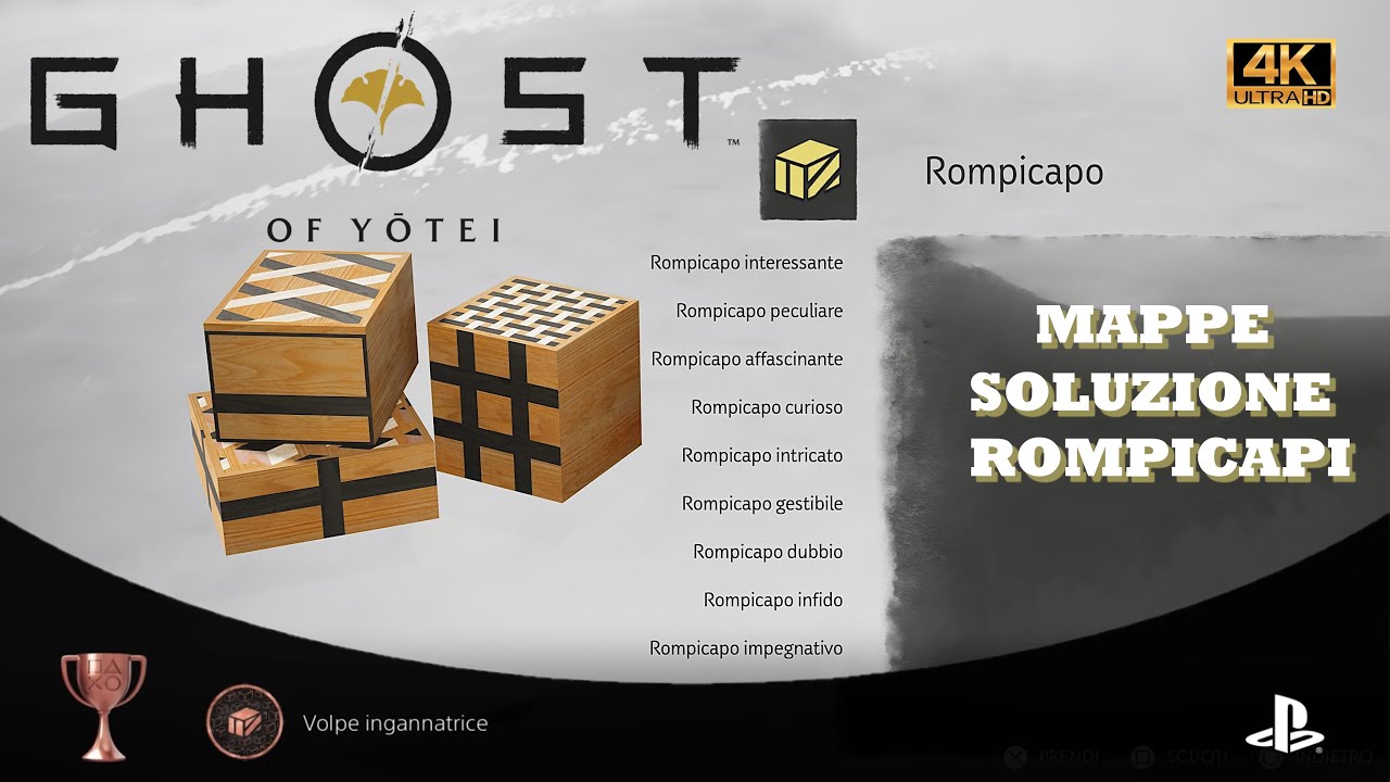 GHOST OF YŌTEI - VOLPE INGANNATRICE - Trofeo - Come Risolvere i ROMPICAPI -Nove Code -CRINALE TESHIO