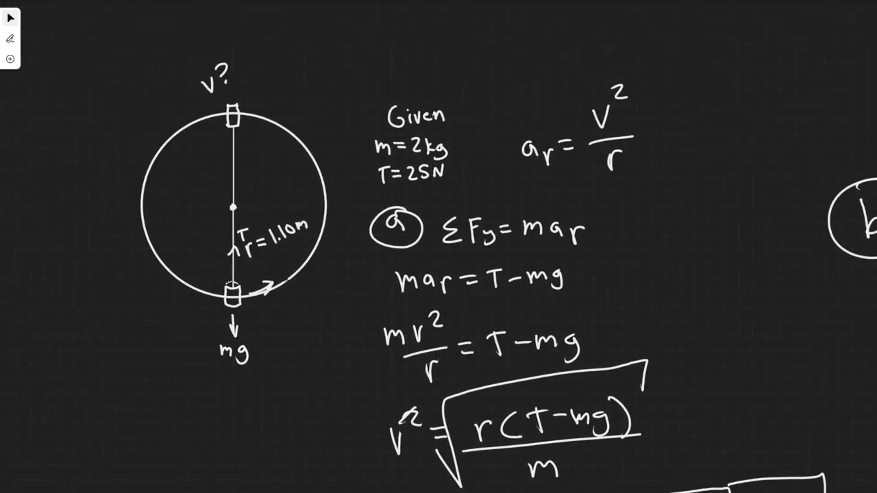 A bucket of mass 2.00 kg is whirled in a vertical circle of radius 1.10 m. At the lowest point of it
