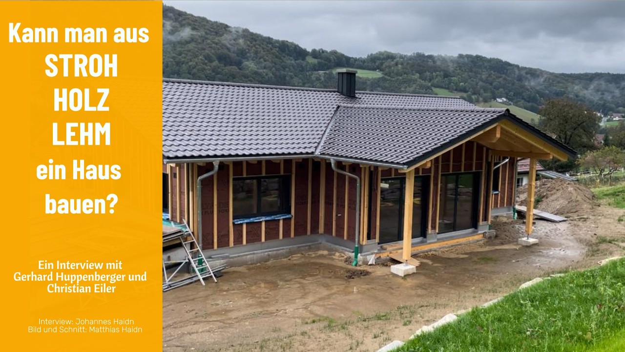 Kann man aus STROH, HOLZ und LEHM ein Haus bauen? #NachhaltigesBauen #&Ouml;kologischesBauen #HolzLehm