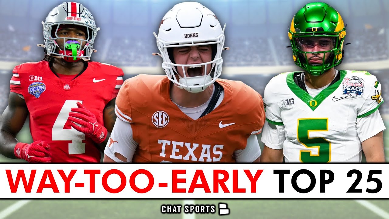 2026 College Football Top 25: WAY-Too-Early Preseason Poll Led By Ohio State, Texas, & Indiana