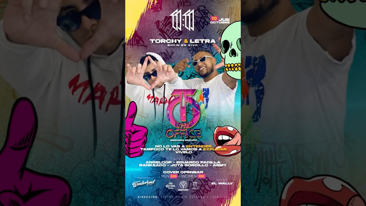 Este JUEVES 10 de Octubre NO TE PUEDES PERDER !!! TORCHY & LETRA EN VIVO 🔴 en @onceclubec🔥