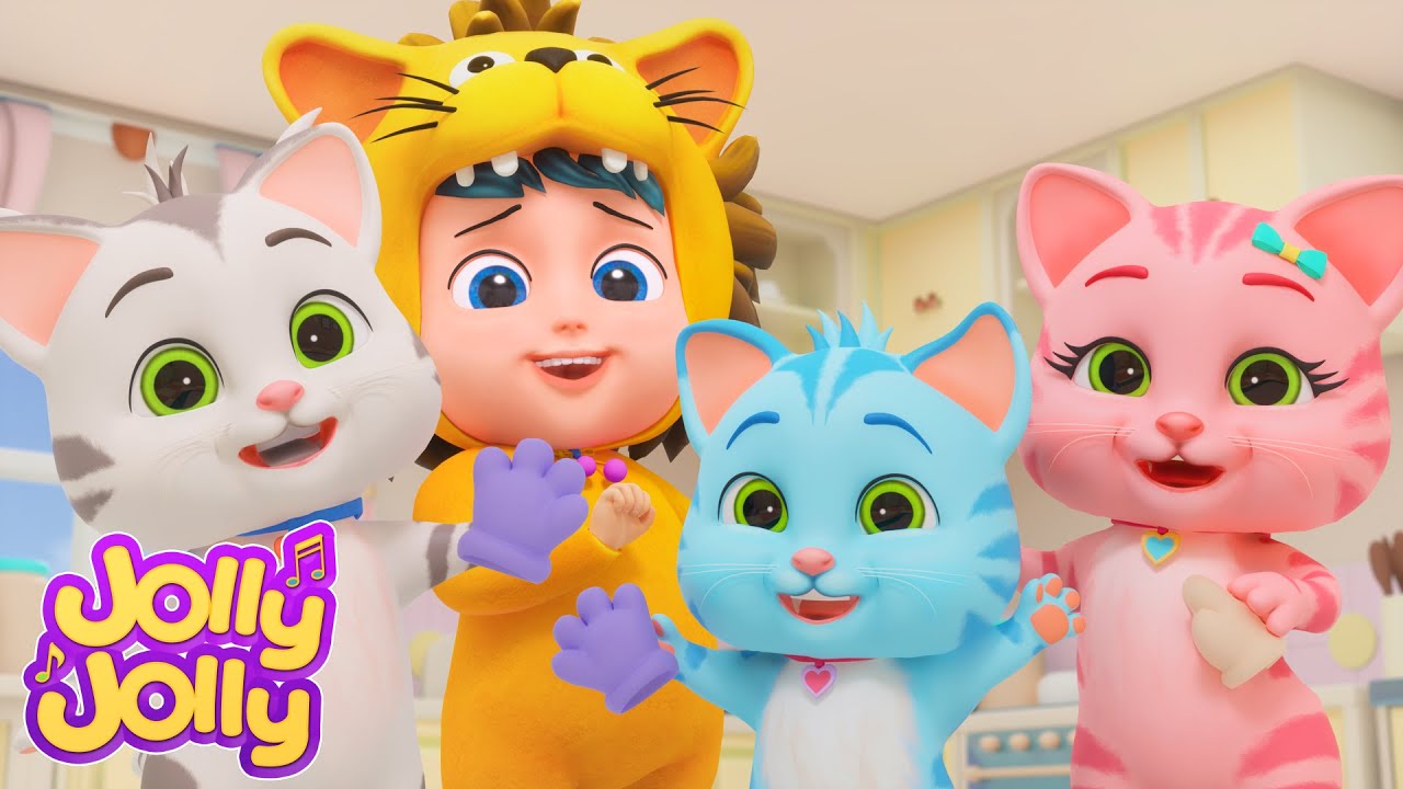 Três Gatinhos😺 | Ajude os Gatinhos | Músicas Infantis Para Crianças | Jolly Jolly em Português