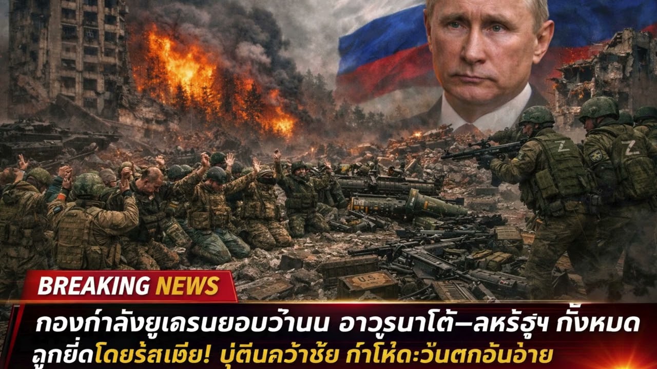 กองทัพยูเครนยอมจำนน! อาวุธ NATO–สหรัฐฯ ทั้งหมดถูกรัสเซียยึดได้ ปูตินชนะ ทำให้ตะวันตกอับอาย