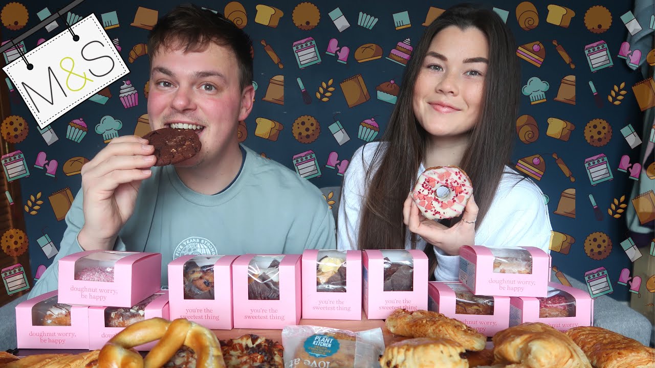 trying the *entire* bakery from M&S | taste test!