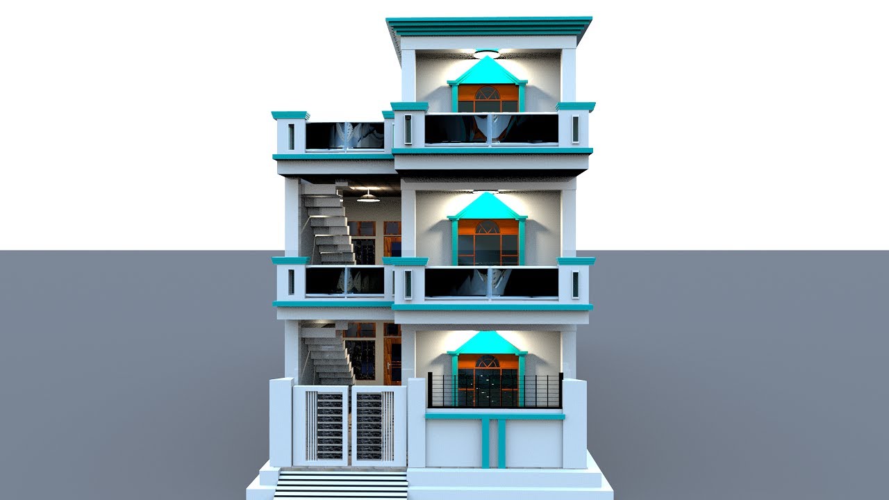 20 by 80 Beautifull House for village,3 Bedroom house design, Beutifull House Design
