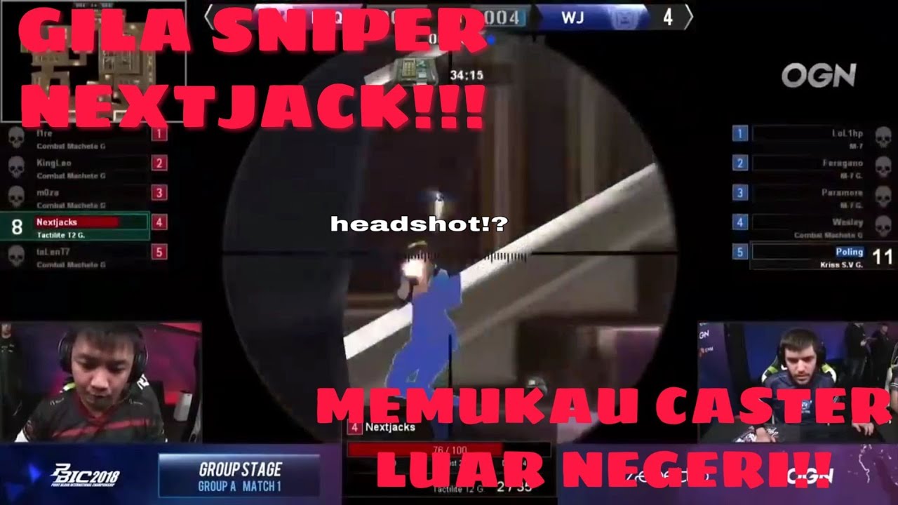 KEHEBATAN NEXTJACK DALAM MEMAKAI SNIPER DI PUJI OLEH CASTER LUAR NEGERI #PointBlankZepetto