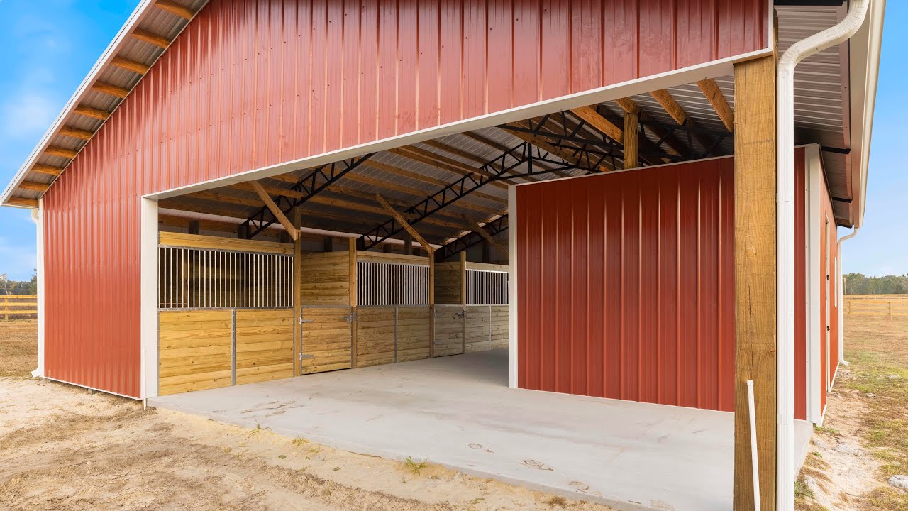 Florida Equestrian Barn Built by Nelson’s Metals🐴🔥