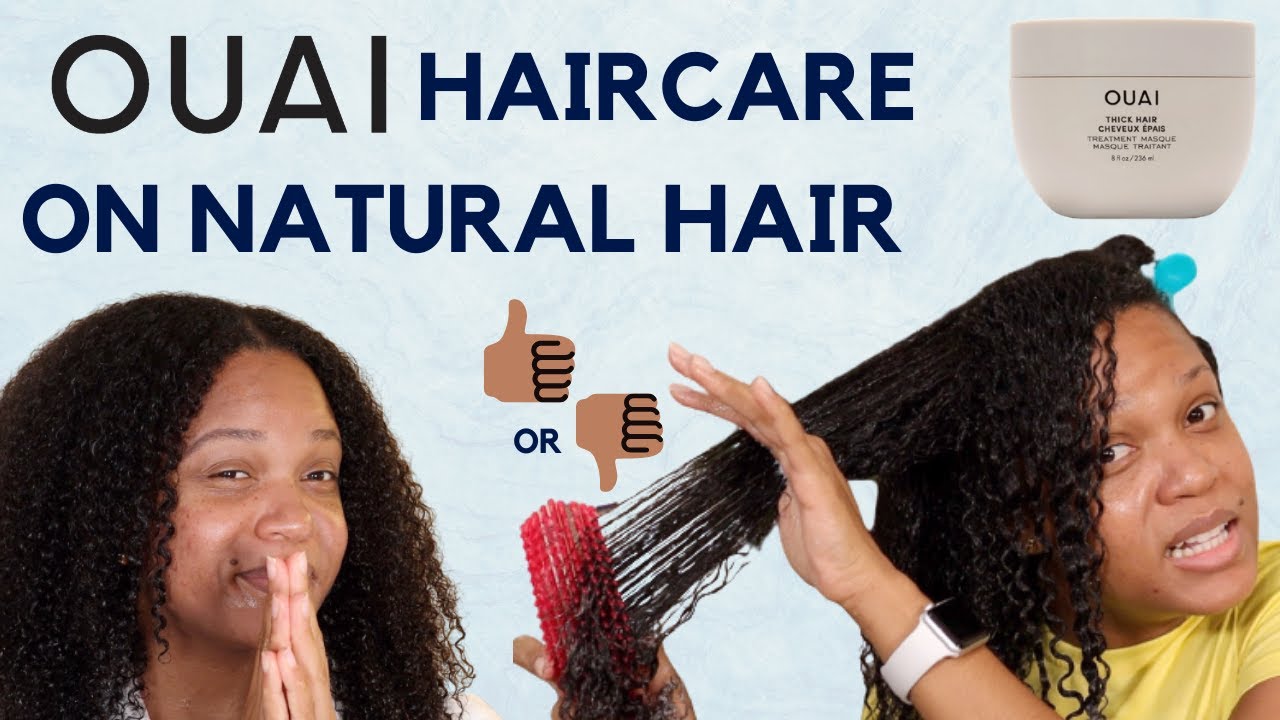 OUAI ON #NATURALHAIR ... IS IT WORTH IT? | THICK HAIR MASK REVIEW