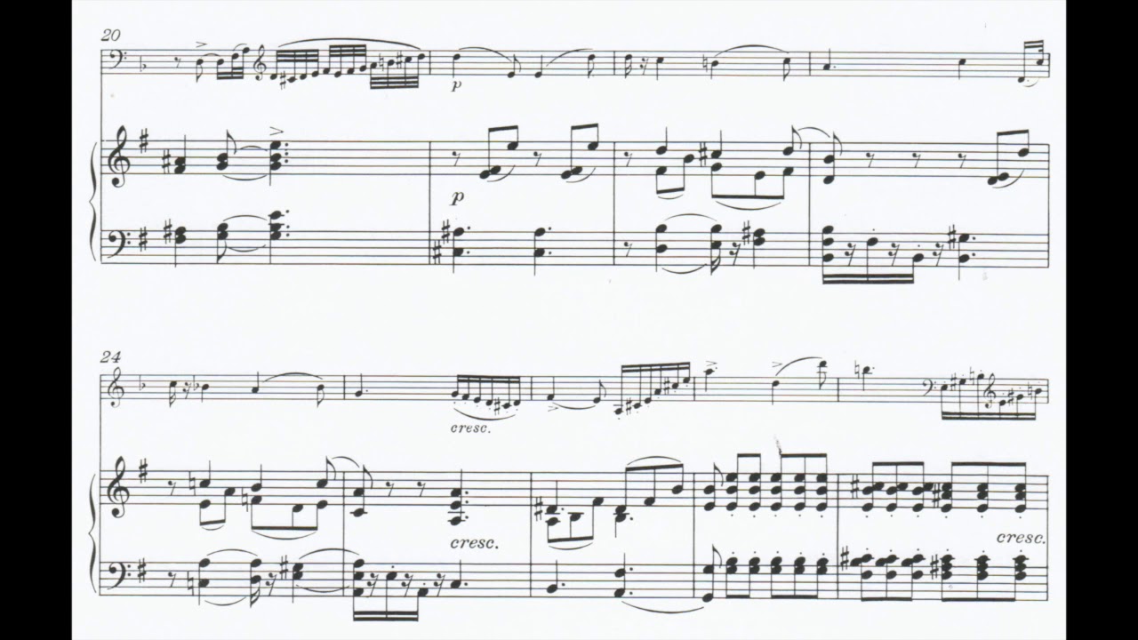 Bottesini - Double Bass Concerto No.2, 2nd Mov. (piano accompaniment)