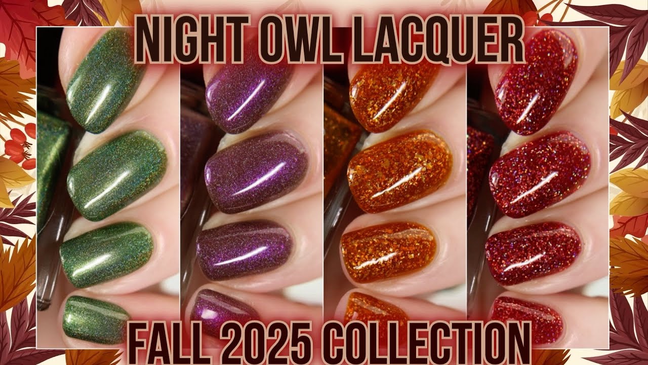 Коллекция Night Owl Lacquer осень-зима 2025: живые образцы и обзор