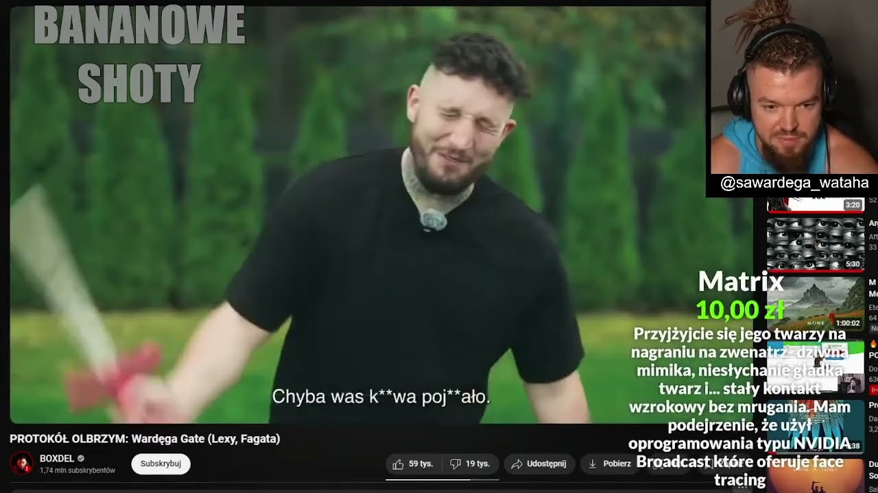 WARDĘGA OGLĄDA I DEMENTUJE CAŁY FILM BOXDELA (LEXY, FAGATA)