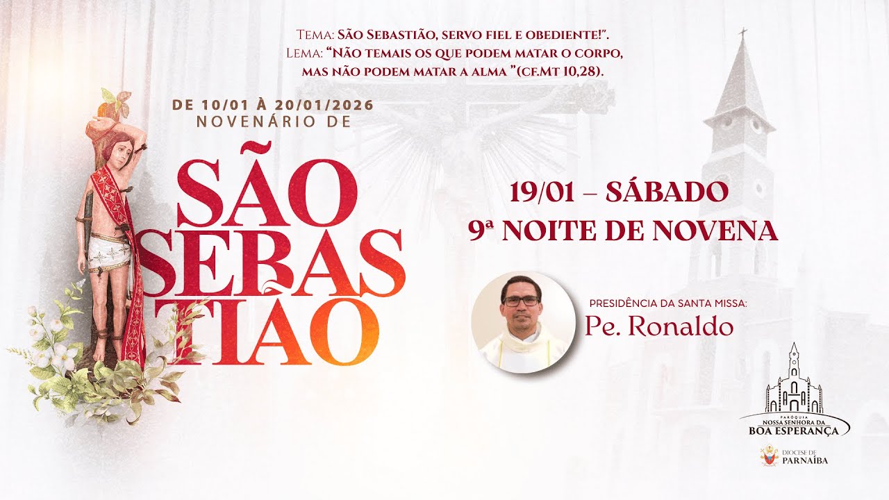 9ª NOITE DE NOVENA | NOVENÁRIO DE SÃO SEBASTIÃO - 19/01/2026 - Esperantina (PI)