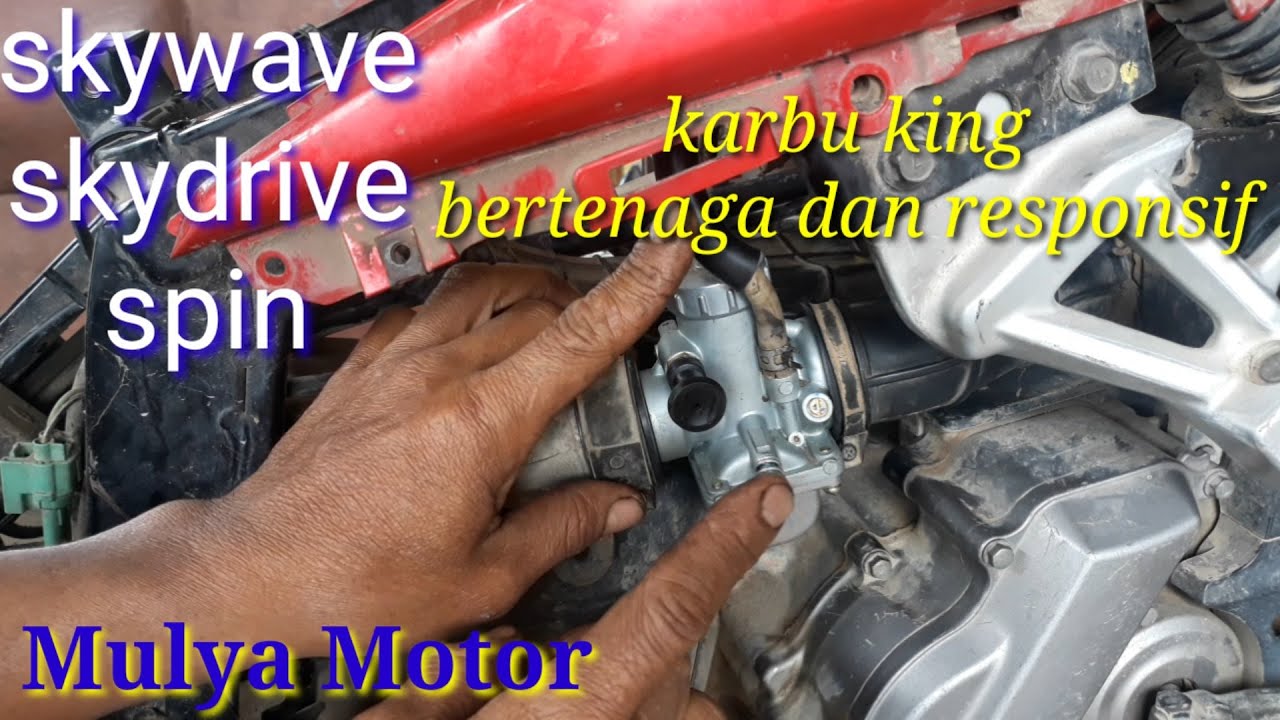Skywave, skydrive, spin. Ganti karbu king lebih responssif
