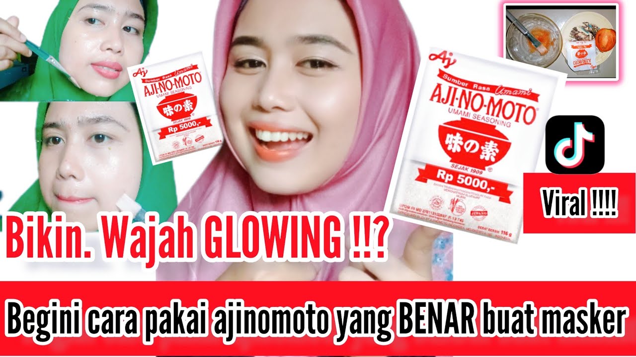 TIPS DAN CARA MEMBUAT MASKER DARI AJINOMOTO & TOMAT || BEGINI CARA PAKAI YANG BENAR ||LAGI VIRAL!!
