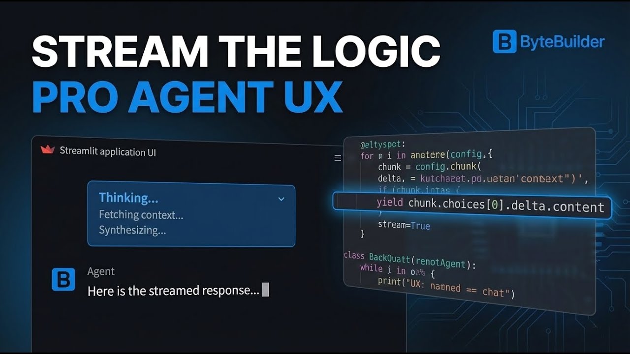 Build a Professional AI Agent UI: Streaming Thought Processes with Streamlit