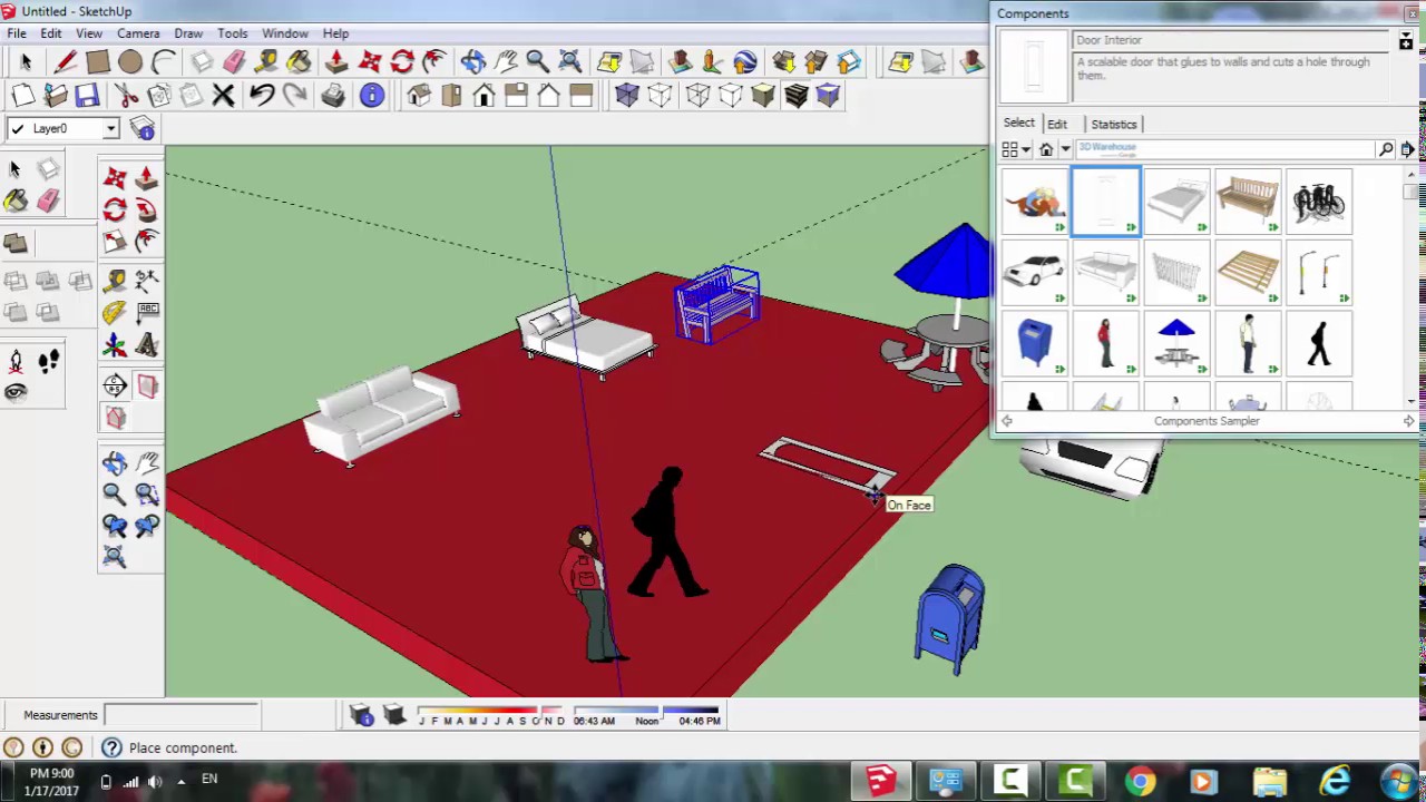 شرح برنامج sketchup 8 الدرس الاول