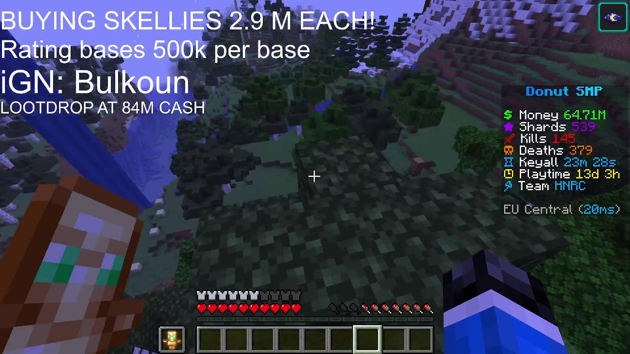 🔴 LOOTDROP RN 50M RATING BASES! DonutSMP! 🔴 #stream #donutsmp  #lootdrops