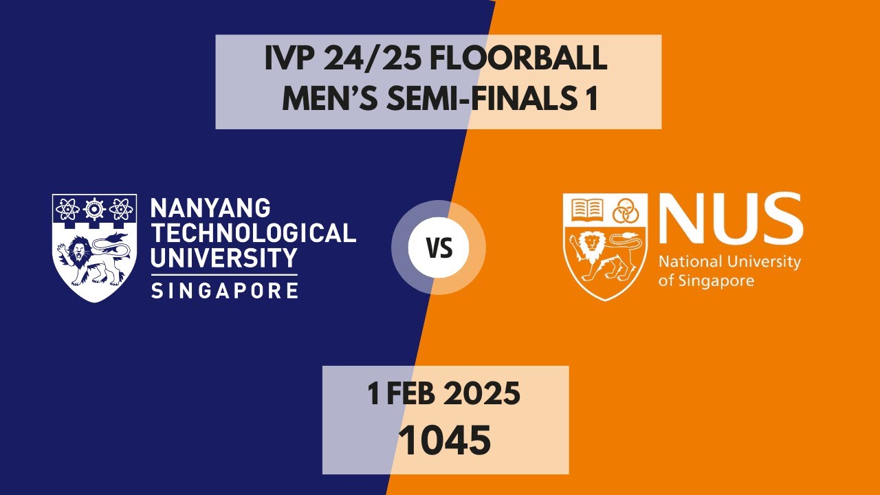 NTU v NUS | Men's Semi-final 1 | IVP 24/25 Floorball | LIVE