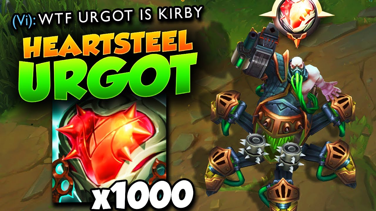 What happens when Urgot gets over 1000 Heartsteel stacks... (Mega scaling build)