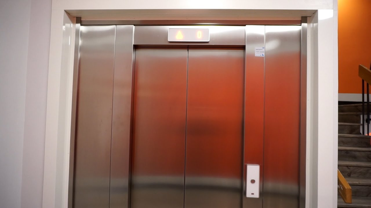 2013 KONE MonoSpace MRL traction elevator @ Lötängsgatan 14, Gävle, Sweden