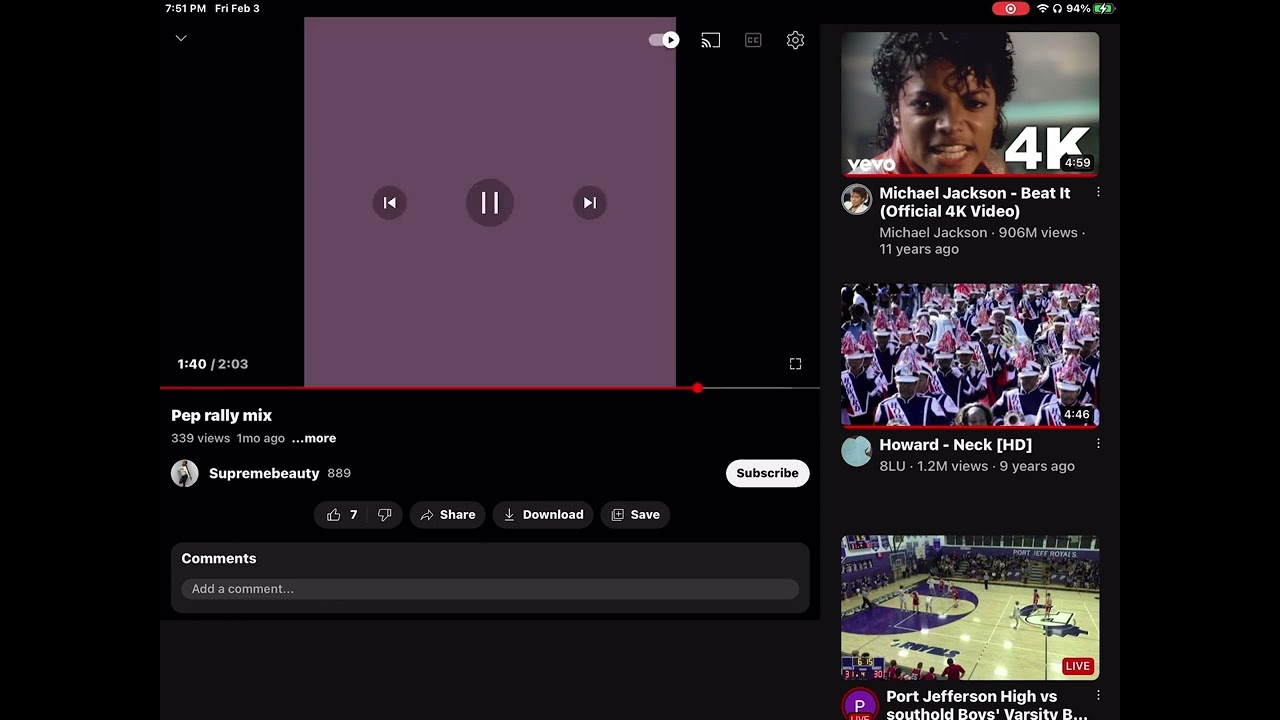 Bsa Winter pep rally mix