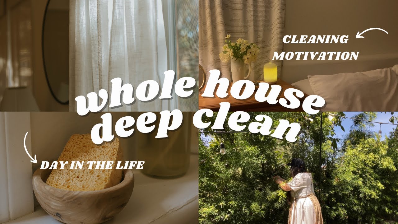 HOMEMAKING day in the life : whole house clean with me