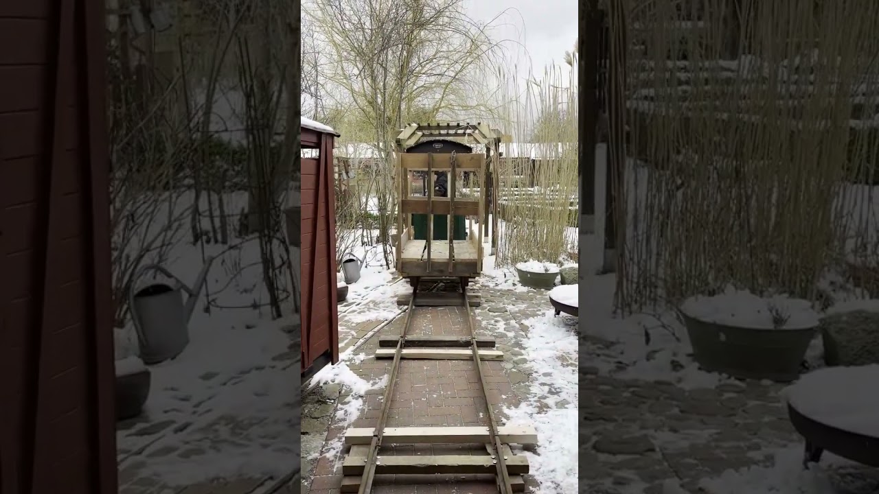 Feldbahn Waggons ins Haus rangieren – Mit Clipchamp erstellt