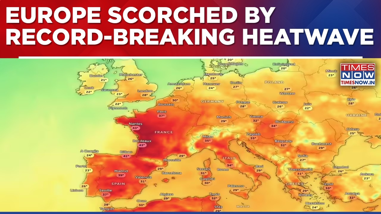 Europe Sizzles Under Brutal Heatwave As 44&deg;C Heat Melts Roads, Sparks Panic Across Nations