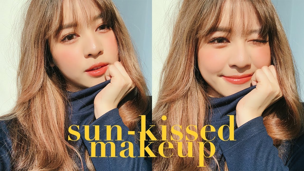 ☀️SUN-KISSED MAKEUP แต่งหน้าบ่มแดดสไตล์นางแบบเกาหลี! | Babyjingko