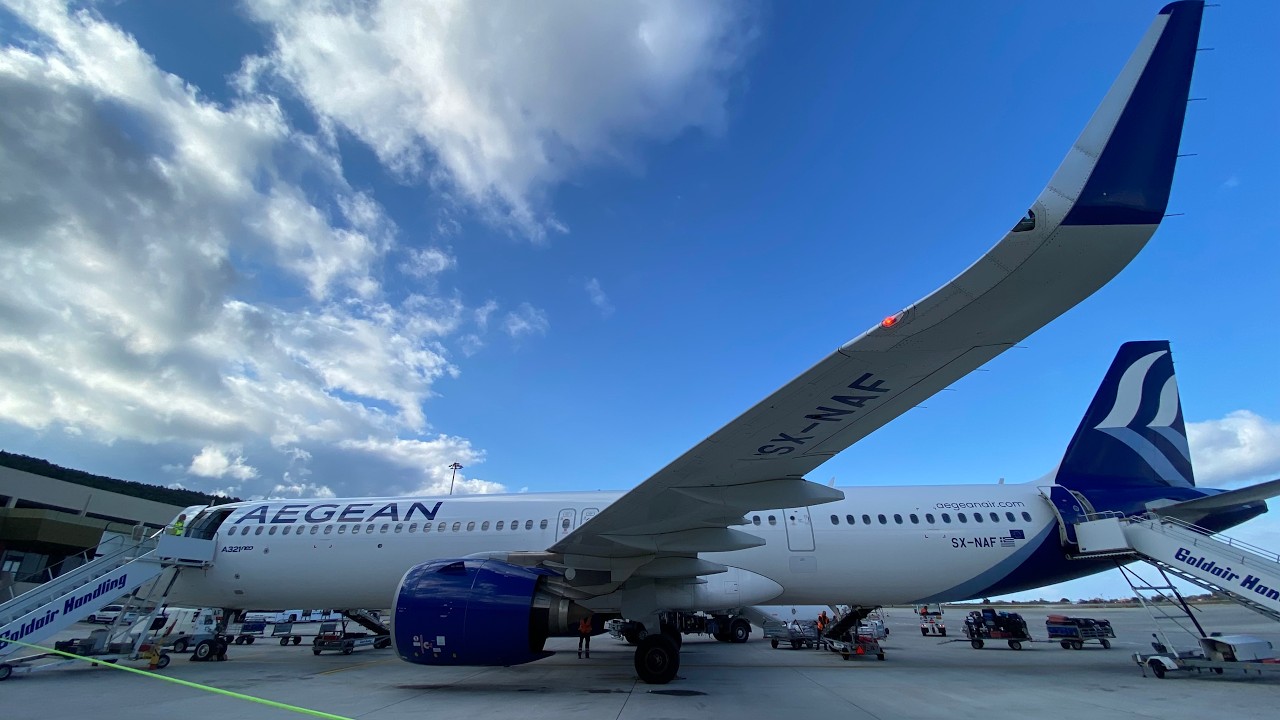 AEGEAN Airlines -AIRBUS A321 neo- (ATH-RHO). (4K)
