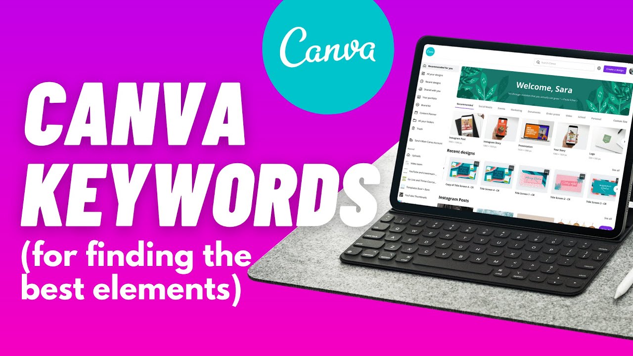 Canva elements tutorial: Canva keywords to find amazing hidden canva images, elements and more