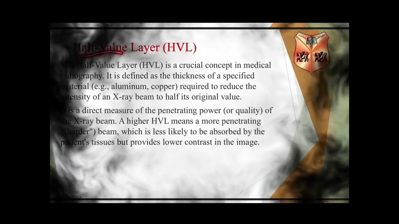 مادة الفيزياء لطب بغداد Attenuation G1S1 Medical Physics